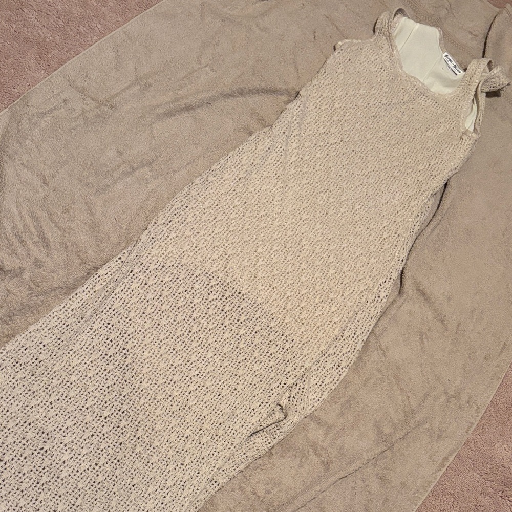 Bisou Bisou Beige Maxi Dress